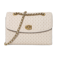 COACH 蔻驰 奢侈品 女士 专柜款PARKER系列 皮质中号手提单肩斜挎包 76081