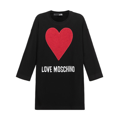 LOVE MOSCHINO 爱莫斯奇诺 女士 锦纶/粘胶纤维/羊毛连衣裙毛衣 WSR24 11 X0683