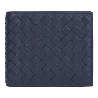 BOTTEGA VENETA 葆蝶家 BV 男士牛皮编织短款钱包钱夹 113993 V4651