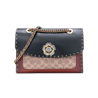 COACH 蔻驰 女款 PARKER系列 山茶花经典印花涂层帆布配皮手提单肩包 29416