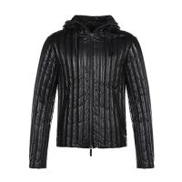 EMPORIO ARMANI 阿玛尼 男士 羊皮革连帽皮衣棉服夹克外套 91B06P 91P06
