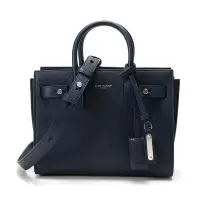 SAINT LAURENT 圣罗兰 女士牛皮侧面风琴褶手提单肩斜挎包 485019 DTI0E