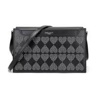 SAINT LAURENT 圣罗兰 女士牛皮铆钉装饰单肩斜挎包 532857 0VGB6