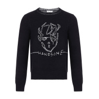 SAINT LAURENT 圣罗兰 男士马海毛/混纺圆领长袖套头衫 480772 Y1VJ1