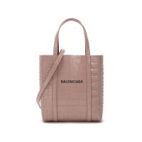 BALENCIAGA 巴黎世家 女士Everyday系列牛皮鳄鱼压纹手提单肩斜挎包超小号 551815 1ROMN