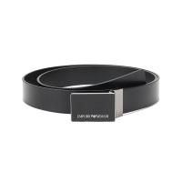 EMPORIO ARMANI 阿玛尼 男士 牛剖层移膜革/聚氨酯板扣式皮带腰带 Y4S427 YTU7J