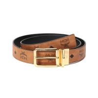 MCM 男女中性 涂层帆布配皮针扣式双面皮带腰带 MXBAADB03
