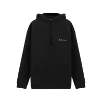 BALENCIAGA 巴黎世家 男士棉质宽松版加绒款连帽长袖卫衣运动衫 570811 TJV85
