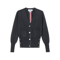 THOM BROWNE 汤姆·布朗 女士V领开衫针织衫 FKC301A 06162