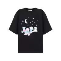 巴黎世家 BALENCIAGA 女士棉质宽松版破洞圆领短袖T恤641532 TJVI1
