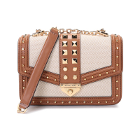 迈克·科尔斯 MICHAEL KORS MK女包 织物配皮铆钉装饰手提单肩斜挎包30T1G1SL5C