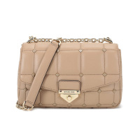 迈克·科尔斯 MICHAEL KORS MK女包 SOHO系列皮革铆钉装饰手提单肩斜挎包30T1L1SL3L