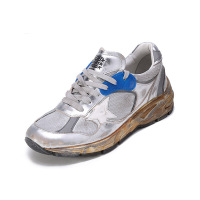 黄金鹅 GOLDEN GOOSE 女士牛皮革/织物系带休闲运动鞋老爹鞋脏脏鞋GWF00199 F001211