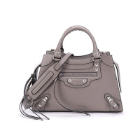 巴黎世家 BALENCIAGA 女士 牛皮革手提单肩斜挎包机车包S码小号 638521 15Y4Y