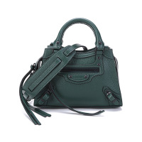 巴黎世家 BALENCIAGA 女士 牛皮革Top Handle手提单肩斜挎包机车包迷你款638524 15Y47