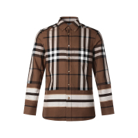 博柏利/巴宝莉 BURBERRY 男款 棉质长袖衬衫80486751