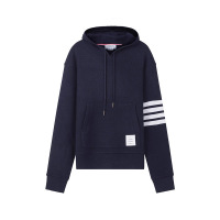 汤姆·布朗 THOM BROWNE 男士羊绒/羊毛华夫格针织羊绒衫连帽衫MJT324A J0012