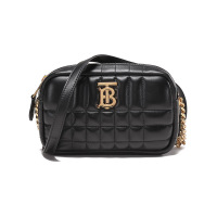 博柏利 BURBERRY 女款羊皮革Lola绗缝单肩斜挎包萝纳包相机包8060836