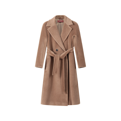 麦丝玛拉 Max Mara Studio 女士羊驼毛/绵羊毛长款大衣外套60160729 MARTIN
