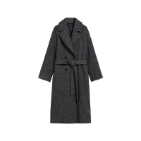 麦丝玛拉 S Max Mara 女士绵羊毛人字纹图案长款大衣外套90161923 CALAIS