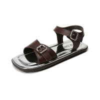 普拉达 PRADA 男士皮革休闲平底凉鞋2X3071 3LJ9 F G001