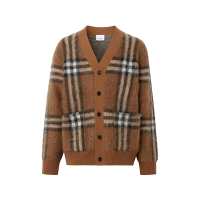 博柏利 BURBERRY 男款羊毛混纺针织开衫羊毛衫8057907