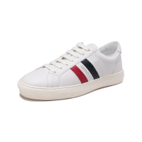 盟可睐/蒙口 MONCLER 男士皮革NEW MONACO系带休闲运动鞋板鞋小白鞋4M00270 01A9A