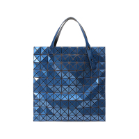 三宅一生 BAO BAO ISSEY MIYAKE 女士PVC亮面双面拼色十格手提单肩包托特包BB28 AG523