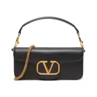 华伦天奴 VALENTINO 女士牛皮VLOGO手提单肩斜挎包链条包腋下包1W2B0K30ZXL