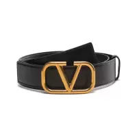 华伦天奴 VALENTINO 男士皮革复古VLOGO板扣式不可裁剪双面皮带腰带1Y2T0S98EET