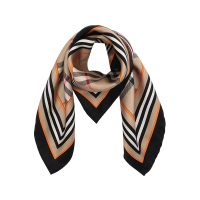 博柏利 BURBERRY 女款桑蚕丝方巾丝巾围巾装饰巾小号8053183