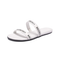 巴黎世家 BALENCIAGA 女士牛皮一字带平底凉鞋拖鞋694999 WCAE1