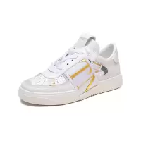 华伦天奴 VALENTINO 女士皮革/织物VL7N系带休闲鞋运动鞋板鞋小白鞋2W2S0V66 KIG