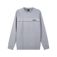 雨果博斯 HUGO BOSS 男士棉质圆领长袖卫衣家居服运动衫50485952