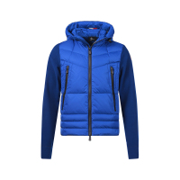 盟可睐/蒙口 MONCLER 男士GRENOBLE系列衬垫半羽绒连帽开衫鹅绒拉链针织外套上衣8G00027 80093
