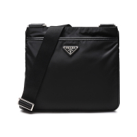 普拉达 PRADA 男士Re-Nylon再生尼龙/皮革单肩斜挎包2VH118 2DMH