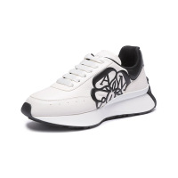 亚历山大·麦昆 ALEXANDER MCQUEEN 男士皮革系带厚底休闲运动鞋691342 WIC95