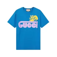 古驰 GUCCI 男士棉质宽松版圆领短袖T恤548334 XJEUJ