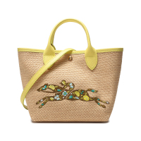 珑骧 LONGCHAMP 女士LE PANIER PLIAGE系列织物编织手提单肩斜挎包托特包提篮包10144 HCE