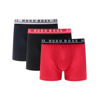 雨果博斯 HUGO BOSS 男士棉质平角内裤三件套装50458544