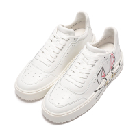 斯图尔特·韦茨曼 STUART WEITZMAN 女士皮革系带休闲运动鞋小白鞋LUNAR RABBIT SNEAKER