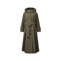 麦丝玛拉 Max Mara The Cube 女士宽松版长款连帽派克大衣风衣外套COTTONP