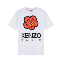 Kenzo高田贤三 男士/女士BOKE系列棉质海棠花印花宽松版圆领短袖T恤 FD5 5TS445 4SO