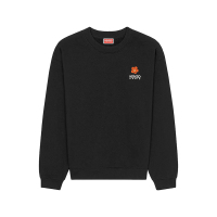 Kenzo高田贤三 春秋款 女士BOKE系列棉质海棠花刺绣圆领长袖卫衣运动衫 FD5 2SW040 4MF