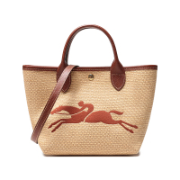 珑骧 LONGCHAMP 女士LE PANIER PLIAGE系列织物编织手提单肩斜挎包托特包提篮包10144 HZB
