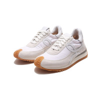 罗意威 LOEWE 女士白色灰白色拼色系带休闲运动鞋L815282X35
