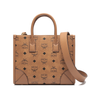 MCM 男士/女士人造革/牛皮革München Visetos手提单肩斜挎包小号MWTCABO07