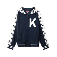 高田贤三 KENZO 春秋款 男士/女士水手领拉链夹克上衣外套FD5 5SW465 4IE