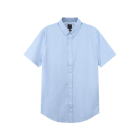阿玛尼 ARMANI EXCHANGE 男士棉质修身版短袖衬衫3RZC16 ZN1MZ