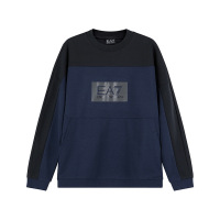 阿玛尼 EMPORIO ARMANI EA7 春秋款 男士棉质宽松版圆领长袖卫衣运动衫3RPM27 PJF3Z